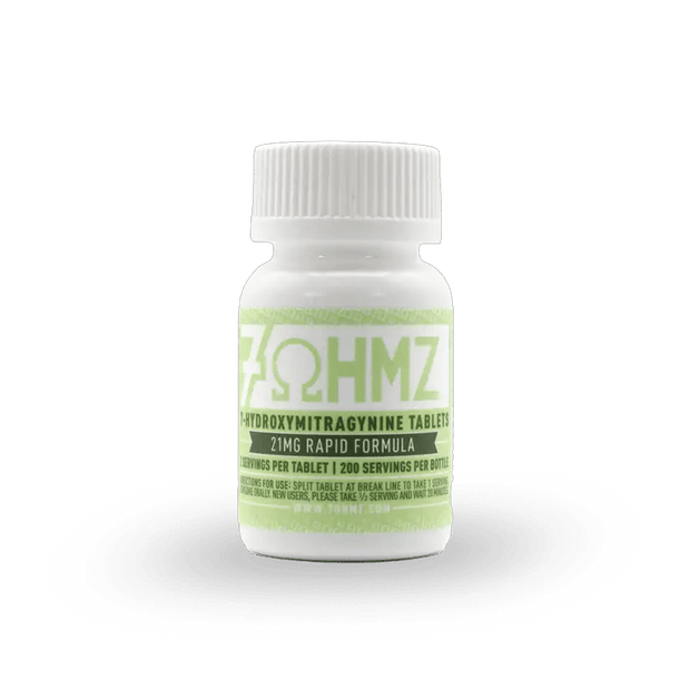 7OHMZ 21mg Rapid Formula Tablets – 100 Count Bottle - Kratom Hood