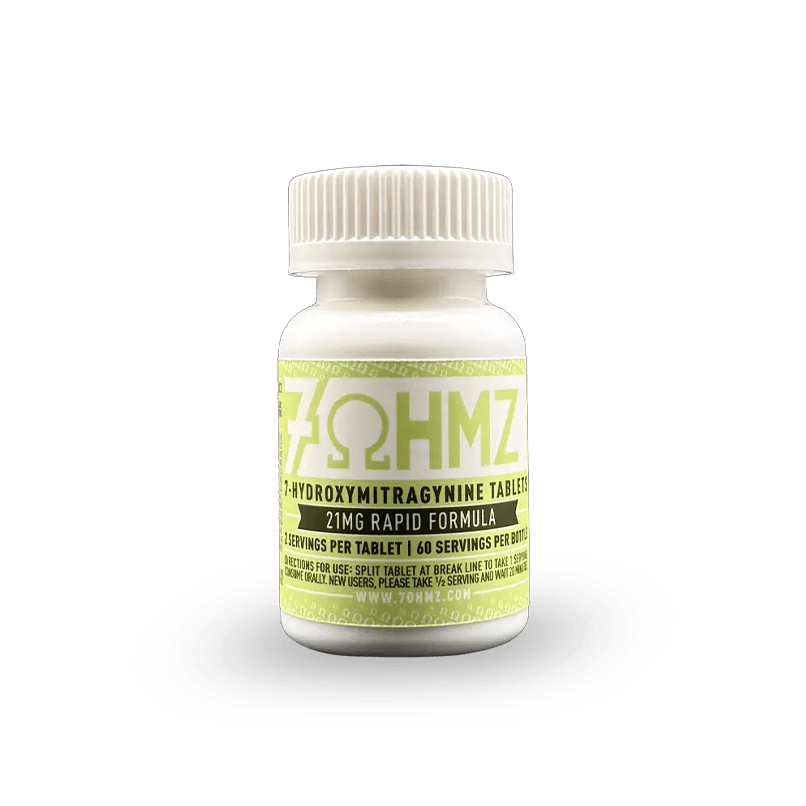 7OHMZ 21mg Rapid Formula Tablets – 30 Count Bottle - Kratom Hood