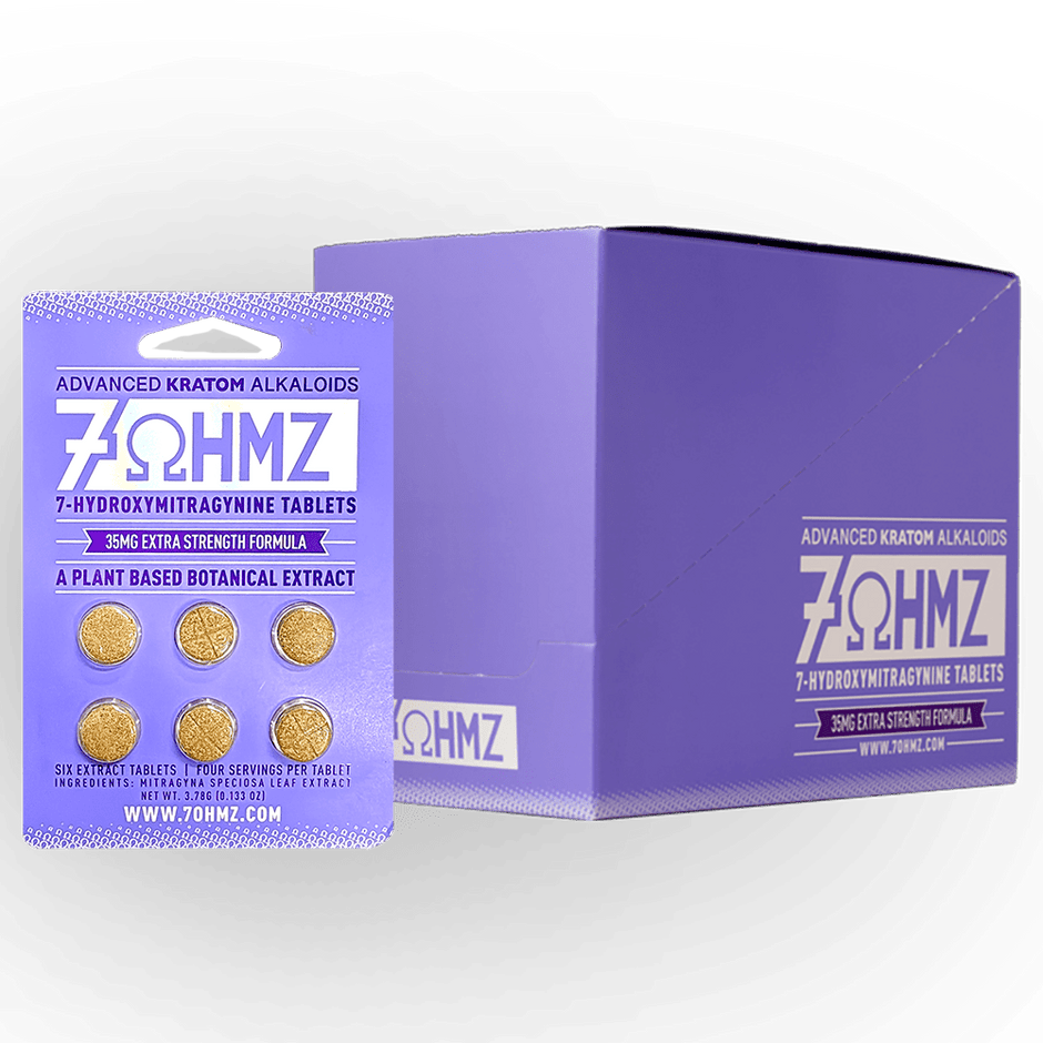 7OHMZ 35MG Extra Strength 6 Count - Wholesale Box (20 - Pack Display) - Kratom Hood