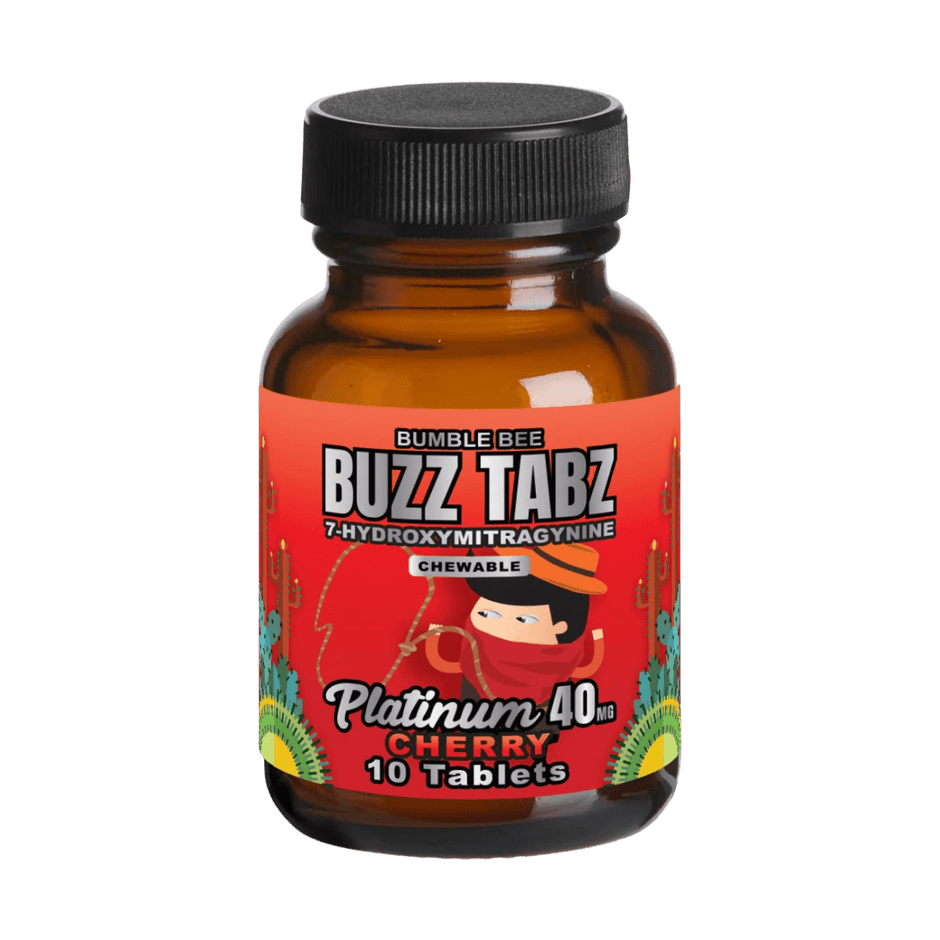 Bumblebee Buzz Tabz Platinum 40mg Cherry - Kratom Hood