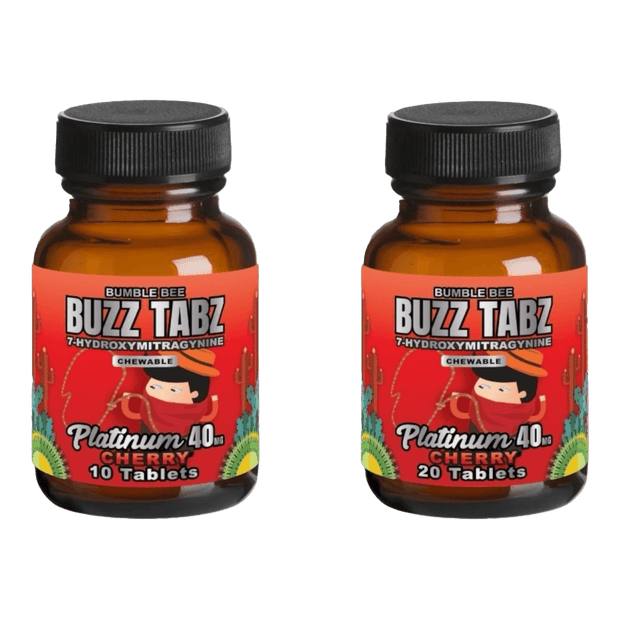 Bumblebee Buzz Tabz Platinum 40mg Cherry - Kratom Hood